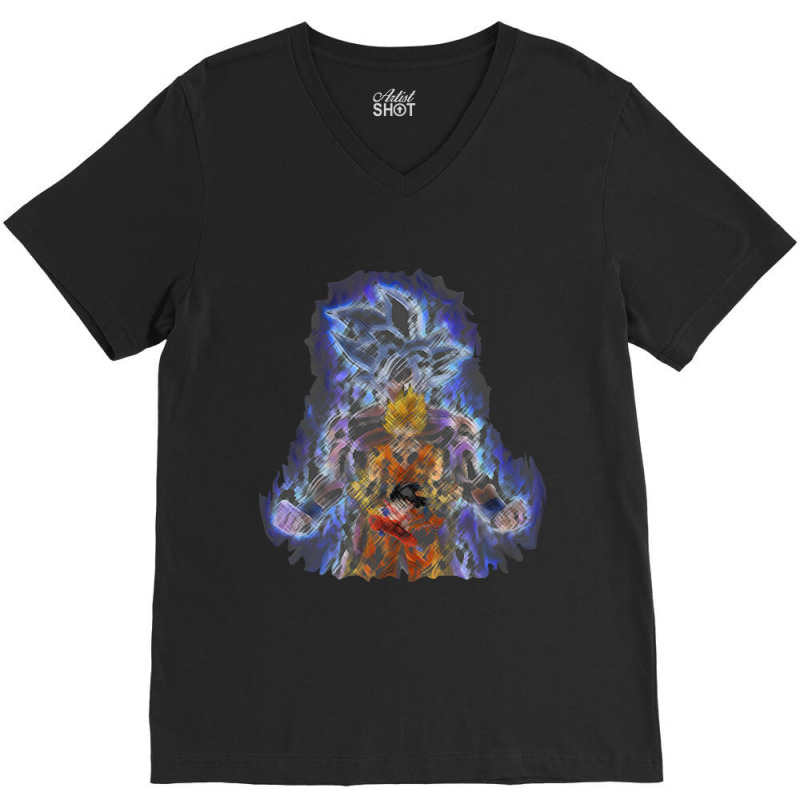 Saiyan Progression! V-Neck Tee by Ha Thu | Artistshot