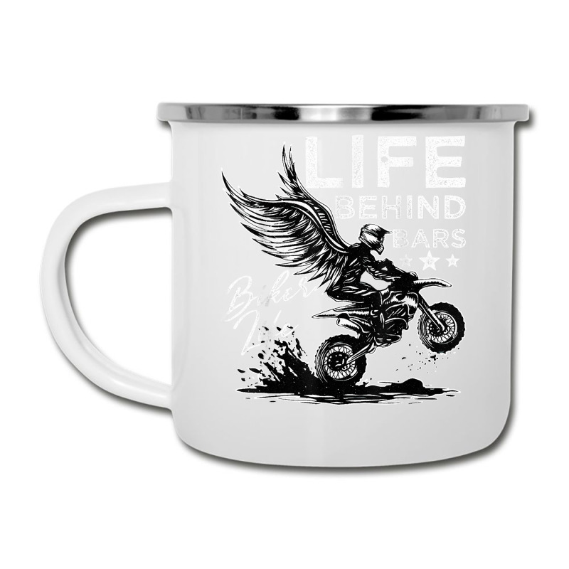 Life Behind Bars Motorcycle Racing Extreme Sports T Shirt Camper Cup | Artistshot