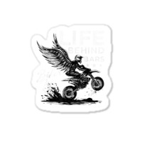 Life Behind Bars Motorcycle Racing Extreme Sports T Shirt Sticker | Artistshot