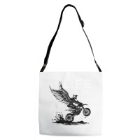 Life Behind Bars Motorcycle Racing Extreme Sports T Shirt Adjustable Strap Totes | Artistshot