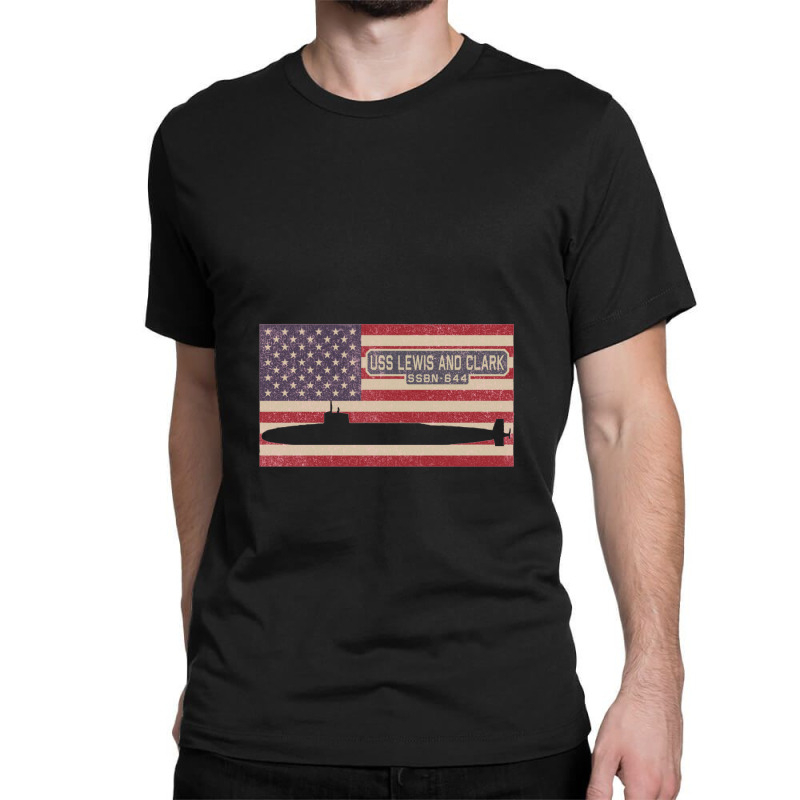 Uss Lewis And Clark Ssbn 644 Benjamin Franklin Class Ballistic Missile Classic T-shirt by naeshastores | Artistshot