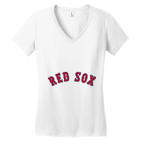 Lettering | Boston.red.sox | Baseball Women's V-neck T-shirt | Artistshot