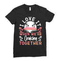 Womens Cruise Ship Vacation Friends Buddies Couples Girl I Love It Ret Ladies Fitted T-shirt | Artistshot