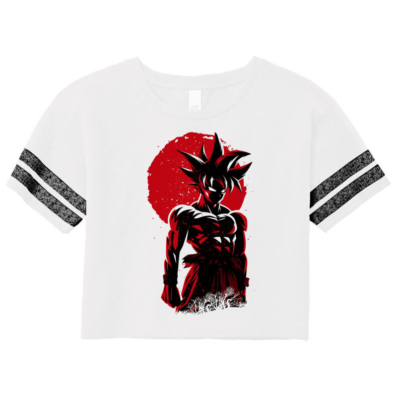 Son Goku Japanese Art Scorecard Crop Tee by Ha Thu | Artistshot