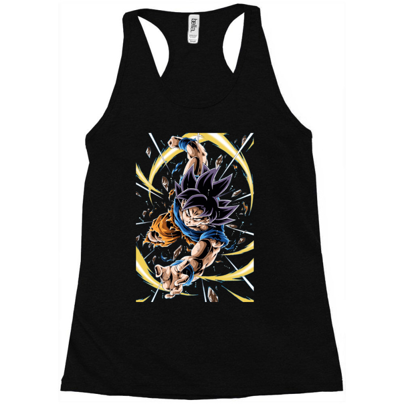 Son Goku Ultra Instinct Grey Eyes Racerback Tank by Ha Thu | Artistshot