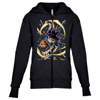 Son Goku Ultra Instinct Grey Eyes Youth Zipper Hoodie | Artistshot