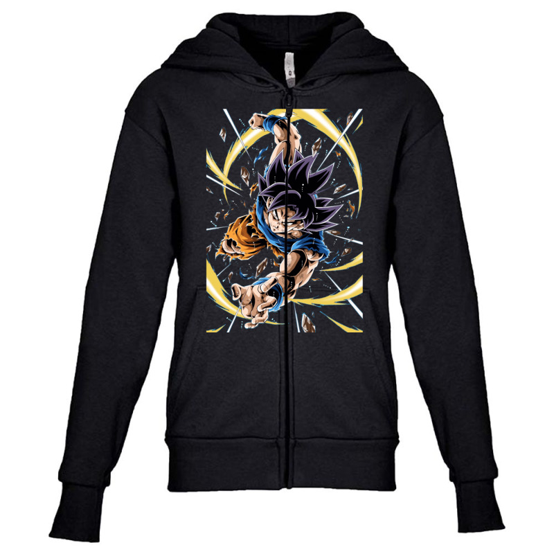 Son Goku Ultra Instinct Grey Eyes Youth Zipper Hoodie by Ha Thu | Artistshot