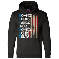 Phonetic Alphabet Retired Veteran Retirement Army Military T Shirt Champion Hoodie | Artistshot