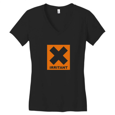 Irritant Mens Women's V-neck T-shirt Designed By Enjang