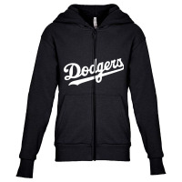 Lettering | Los.angeles.dodgers | Baseball Youth Zipper Hoodie | Artistshot