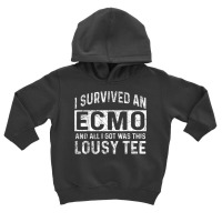 Ecmo Survivor Apparel   Funny Great Survivors Design T Shirt Toddler Hoodie | Artistshot