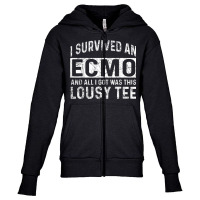 Ecmo Survivor Apparel   Funny Great Survivors Design T Shirt Youth Zipper Hoodie | Artistshot