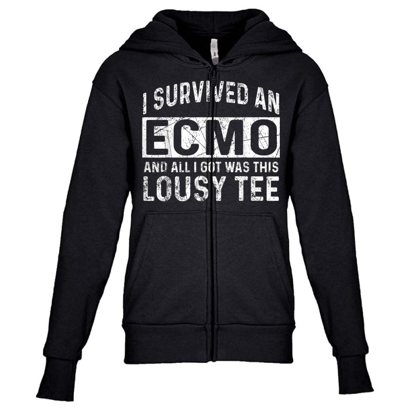 Ecmo Survivor Apparel   Funny Great Survivors Design T Shirt Youth Zipper Hoodie | Artistshot