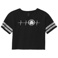 Viking Heartbeat Knot Valknut Wotan Odin Walhalla T Shirt Scorecard Crop Tee | Artistshot