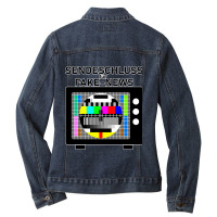 Graphic Music Propaganda Gifts Women Ladies Denim Jacket | Artistshot