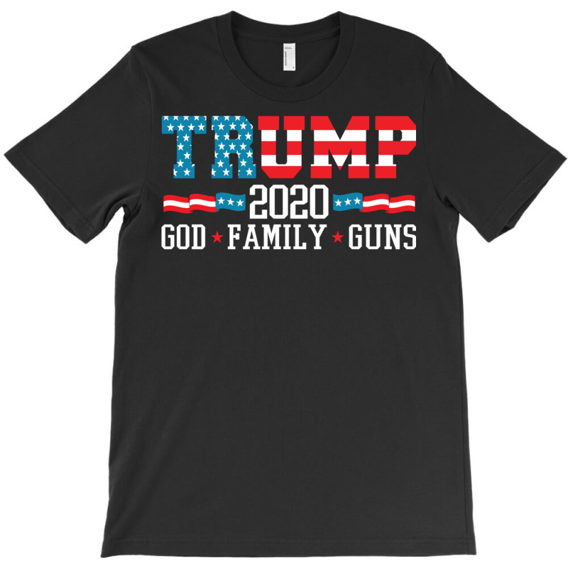 Trump 2020 God Family Guns Lovers Election Supporter Pullover Hoodie T-shirt | Artistshot