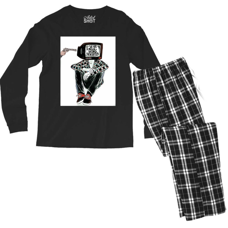 Music Vintage Kid Hypnotised For Mens Womens Men's Long Sleeve Pajama Set by Artist-Finnegan | Artistshot