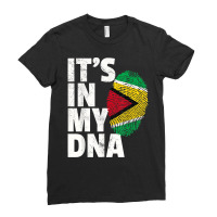 It's In My Dna Guyana Flag Pride National Country Roots Gift T Shirt Ladies Fitted T-shirt | Artistshot