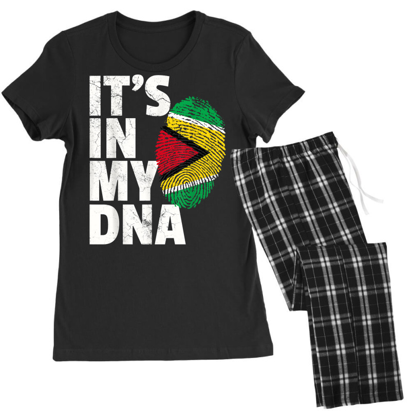 It's In My Dna Guyana Flag Pride National Country Roots Gift T Shirt Women's Pajamas Set by liobuthieleb3 | Artistshot