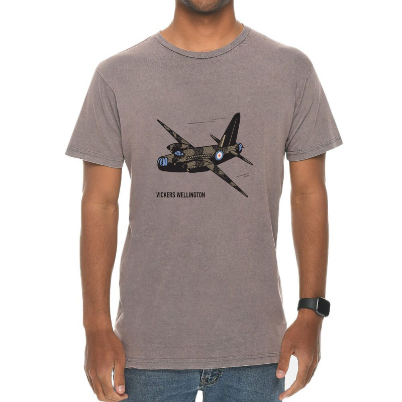 Wellington British Ww2 Bomber Plane Art Vintage T-shirt | Artistshot