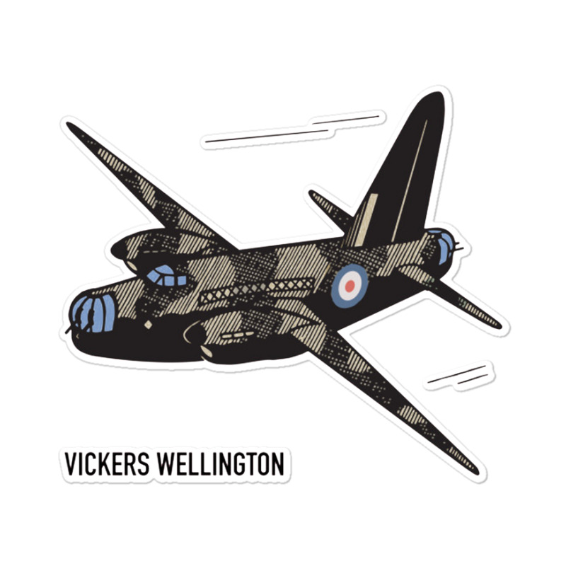 Wellington British Ww2 Bomber Plane Art Sticker | Artistshot