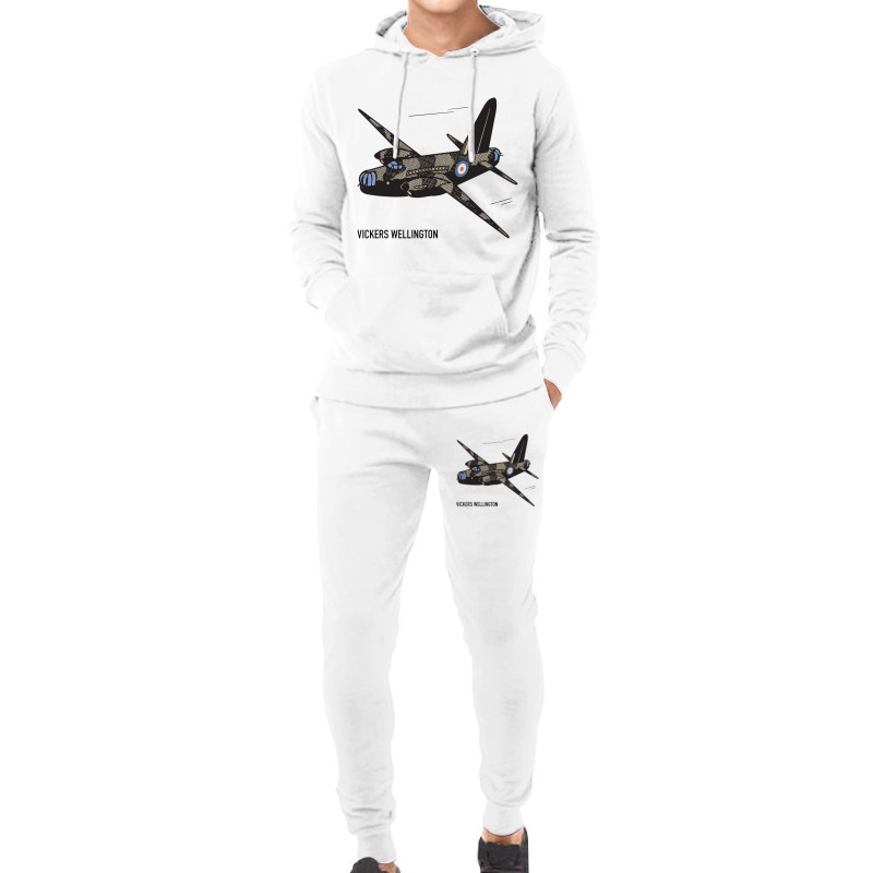 Wellington British Ww2 Bomber Plane Art Hoodie & Jogger Set | Artistshot