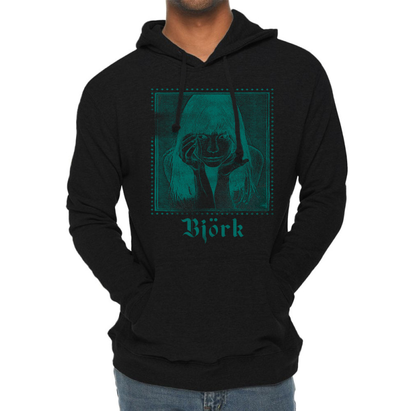 Vintage Animation  Icelandic Singer Vintage Lightweight Hoodie by Artist-Mauricio | Artistshot