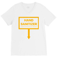 Hand Sanitizer Funny Adult Yellow Humor Mens Xmas Gag Premium T Shirt V-neck Tee | Artistshot