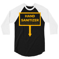 Hand Sanitizer Funny Adult Yellow Humor Mens Xmas Gag Premium T Shirt 3/4 Sleeve Shirt | Artistshot