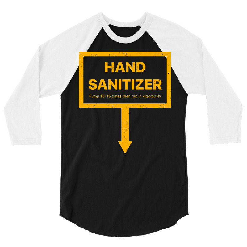 Hand Sanitizer Funny Adult Yellow Humor Mens Xmas Gag Premium T Shirt 3/4 Sleeve Shirt by loreyviwootenm | Artistshot