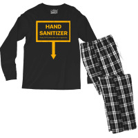 Hand Sanitizer Funny Adult Yellow Humor Mens Xmas Gag Premium T Shirt Men's Long Sleeve Pajama Set | Artistshot