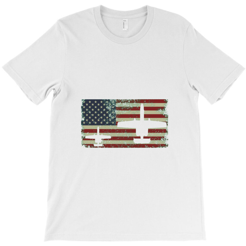 A 10 Thunderbolt Ii Warthog Plane Gift Us Flag T-shirt | Artistshot