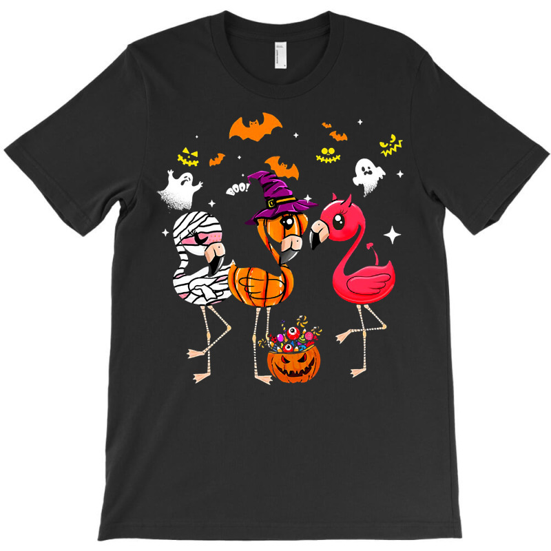 Flamingo Tropical Funny Flamingo Mummy Witches Pumpkin Halloween Costu T-shirt | Artistshot