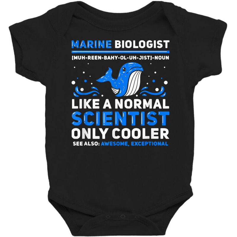 Marine Biologist Definition   Marine Biology T Shirt Baby Bodysuit by nevinsledowtinwq | Artistshot