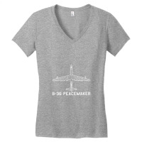 Convair B 36 Peacemaker Airplane Aircraft Blueprint Plane Women's V-neck T-shirt | Artistshot