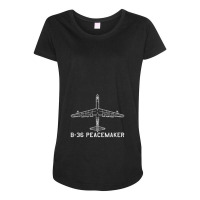 Convair B 36 Peacemaker Airplane Aircraft Blueprint Plane Maternity Scoop Neck T-shirt | Artistshot