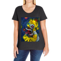 Playing  Devil Homer  For Mens Womens Ladies Curvy T-shirt | Artistshot