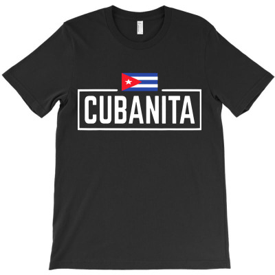 Cubanita Flag T-shirt Designed By Johnny Wiggins