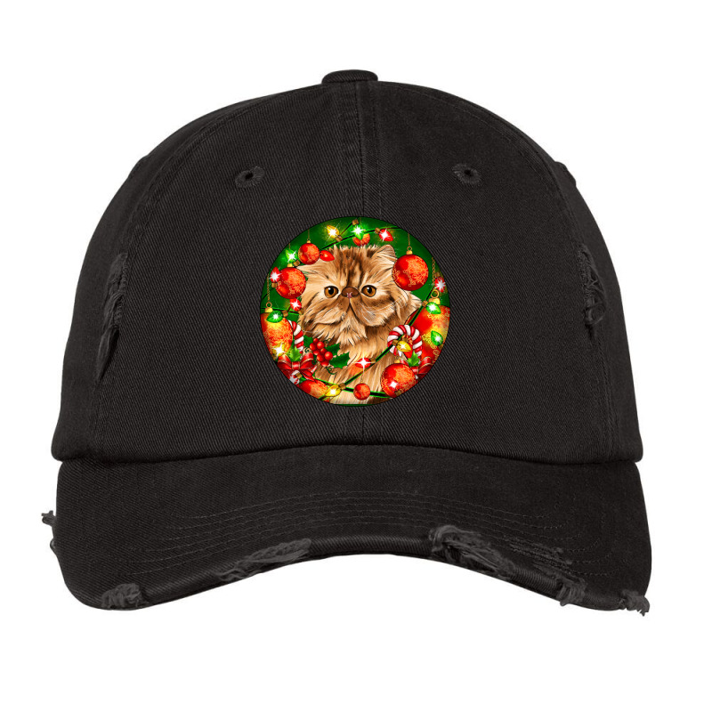 Christmas Persian Cat Vintage Cap | Artistshot