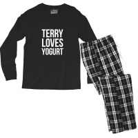 Terry Loves Yogurt Men's Long Sleeve Pajama Set | Artistshot