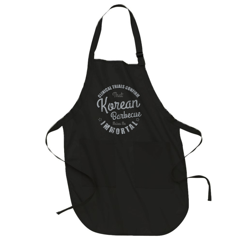 Clinical Trials Confirm   Vintage Korean Barbecue Theme T Shirt Full-length Apron | Artistshot