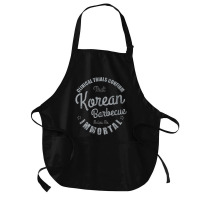 Clinical Trials Confirm   Vintage Korean Barbecue Theme T Shirt Medium-length Apron | Artistshot