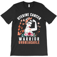 Uterine Cancer Awareness Warrior Unbreakable Strong Woman T-shirt | Artistshot