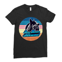 Retro Heeler Australian Cattle Dog 60s 70s Ladies Fitted T-shirt | Artistshot