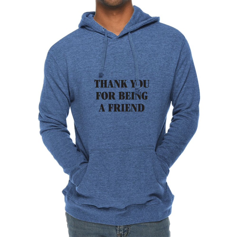 Thank You For Being A Friend Lightweight Hoodie | Artistshot