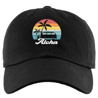 Retro Vintage Aloha Hawaii Hawaiian Island Palm Tree Surf Kids Cap | Artistshot