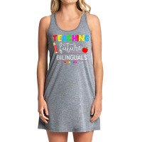 Teaching Future Bilinguals Spanish Teachers Back To School T Shirt Tank Dress | Artistshot