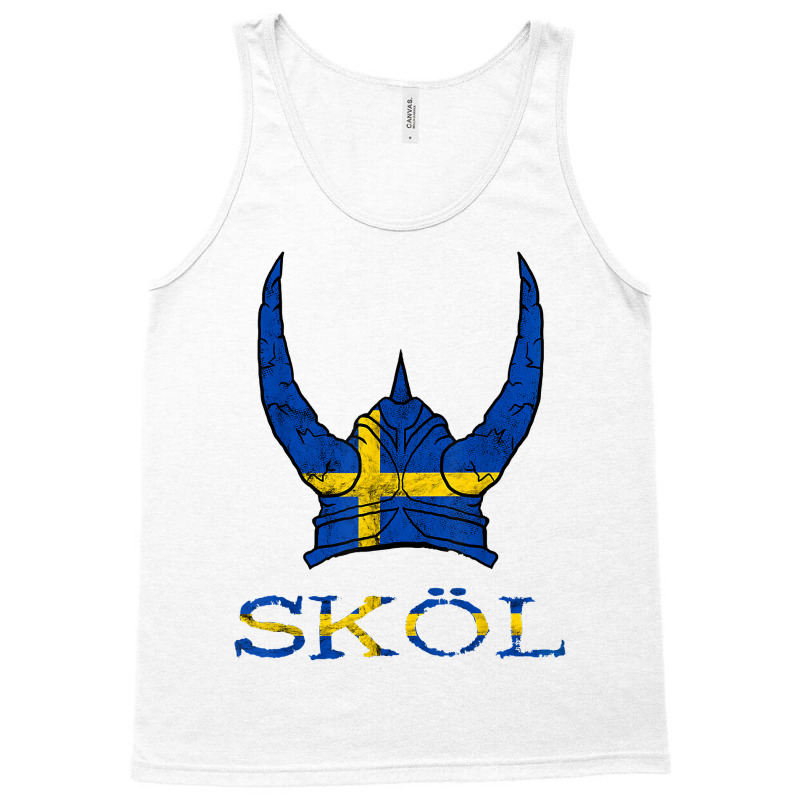 Skol Swedish Viking Helmet Sweden Nordic Northman Swede T Shirt Tank Top | Artistshot