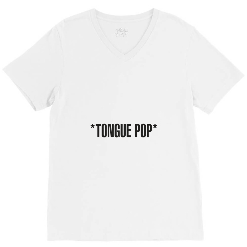 Tongue Pop V-neck Tee | Artistshot