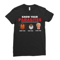 Retro Know Your Parasites Luna Tick Anti Trump 86 45 Gift T Shirt Ladies Fitted T-shirt | Artistshot